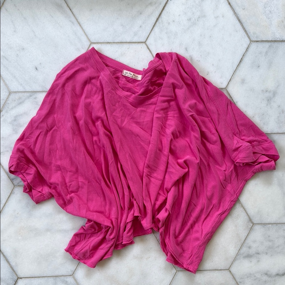 We The Free Fuchsia Relaxed Tee